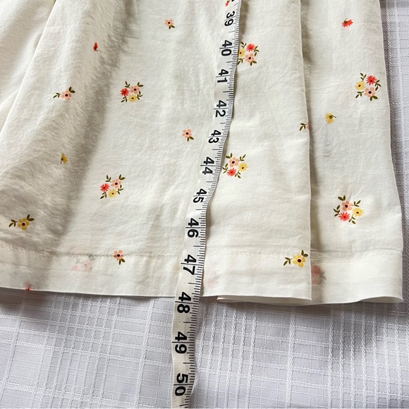 Old Navy Colorway Fit & Flare White Ditsy Floral Cottagecore Midi Dress L - Picture 7 of 16